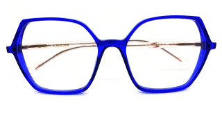 Lunettes à monture bleue de la série Blush