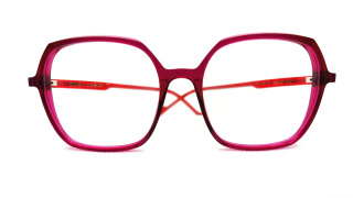 Lunettes à monture rouge de la série Blush