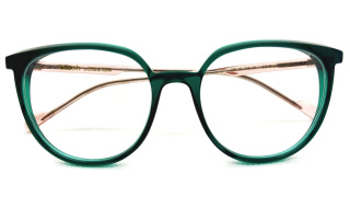 Lunettes à monture verte de la série Blush