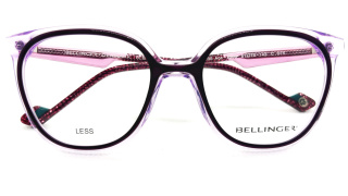 Lunettes Bellinger pour femme à monture violette translucide