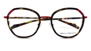 Lunettes Bellinger élégante pour femme à monture aux couleurs fauve